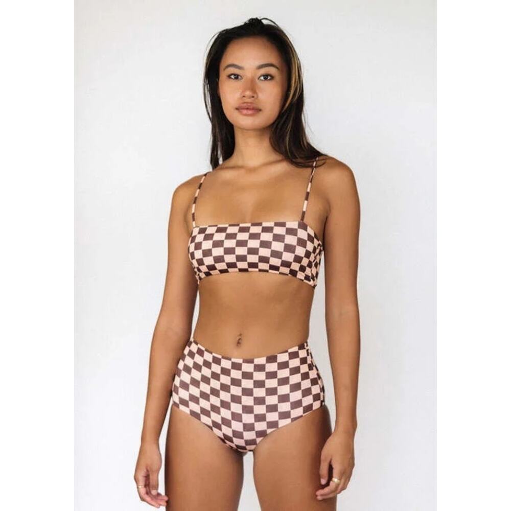 MAI Underwear Latte Check Mod Bottoms Size XL